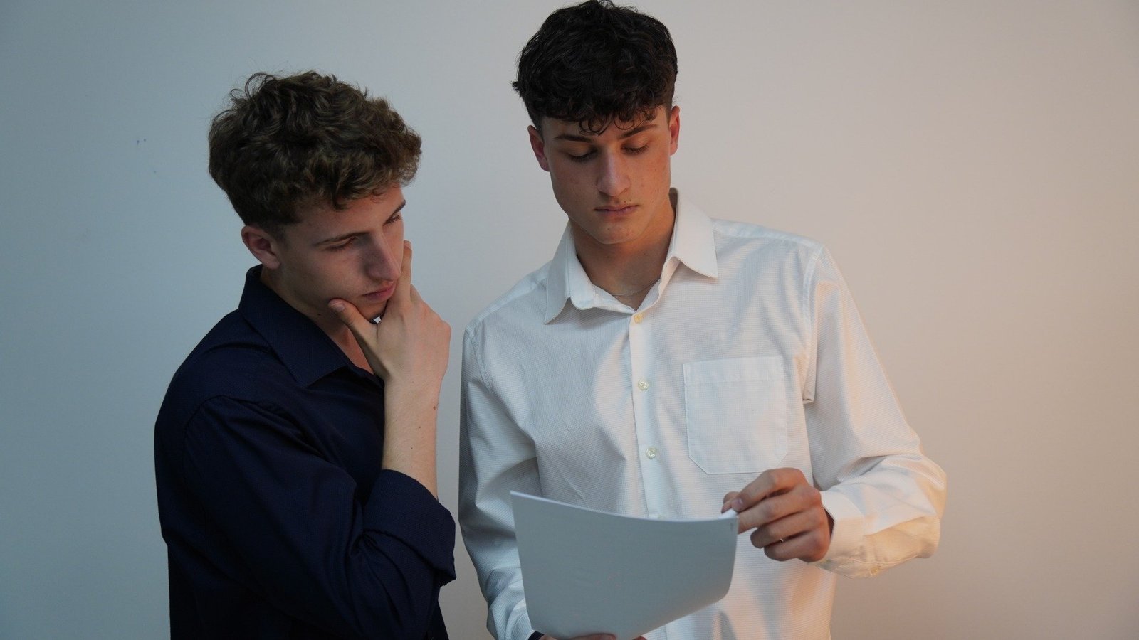 Lorenzo Bonazzi e Giulio Devasini al lavoro